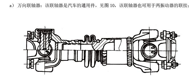 電動機通過聯軸器直接驅動振動器，見圖9